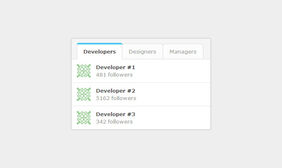 CSS3实现Tab菜单小工具