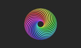 HTML5立体圆环旋转动画