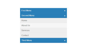 带动画效果CSS3手风琴菜单