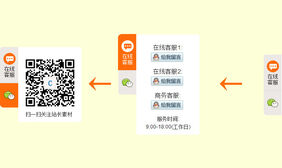 带微信二维码的QQ客服代码