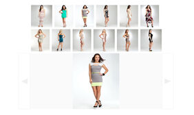 jQuery点击图片相册滑出放大展示