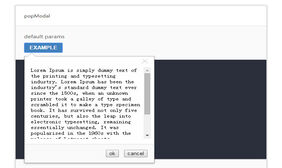 支持自定义弹出窗口插件PopModal