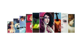 jQuery书架式图片缩放显示代码