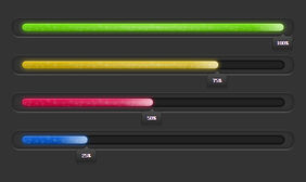 jQuery+CSS3进度条动画特效