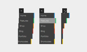 css3实现左侧菜单伸缩滑动特效