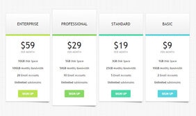 适合产品销售页面CSS3定价表