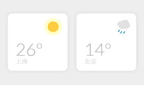 CSS3实现动态天气小图标特效