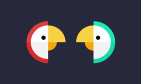 CSS3卡通小鸟头像旋转动画特效