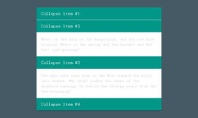 Bootstrap3扁平垂直手风琴代码