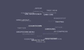 HTML5 SVG可互动的3D标签云代码