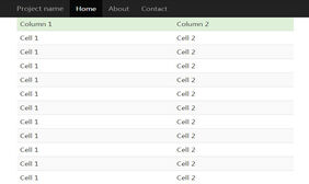 jQuery向下滚动表格头部固定代码