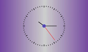 js+html5实现简易指针时钟表代码