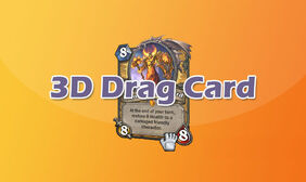 3D鼠标拖拽卡片CSS3动画特效