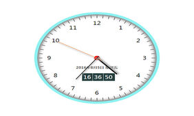 jQuery数字跟指针时钟一体特效