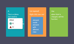 JS鼠标右键上下文菜单配置插件