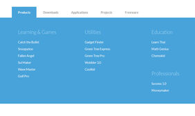 jQuery全屏大幅下拉菜单导航代码