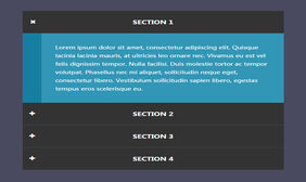 Bootstrap垂直手风琴动画特效