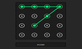 jQuery手机图案密码锁设置代码