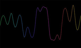 HTML5 Canvas彩虹波动动画特效