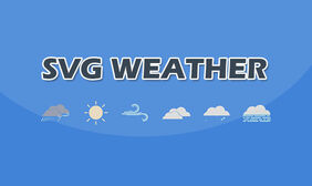 html5 svg天气预报图标特效