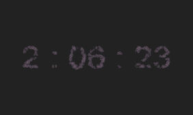 HTML5 Canvas粒子数字时钟特效