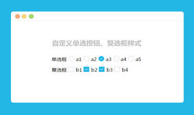 jQuery自定义单选按钮复选框代码