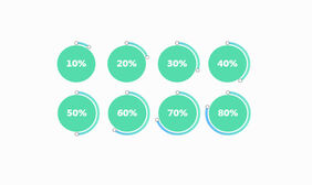 Canvas百分比圆形进度条特效