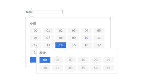 jQuery点击选择小时分钟代码