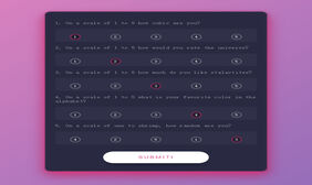 jQuery问卷调查选择题表单代码