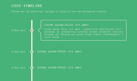 CSS3带日期大事记时间轴代码