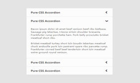 纯CSS3滑动手风琴菜单代码