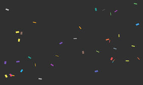 Canvas五彩纸屑飘落动画特效