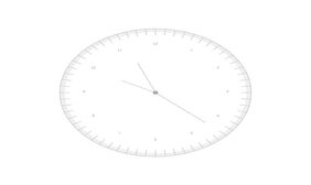 简洁白色的HTML5时钟代码