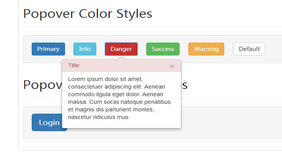 Bootstrap上下左右显示提示框代码