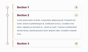 Bootstrap创意手风琴菜单代码