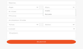 jQuery个人信息完善表单代码