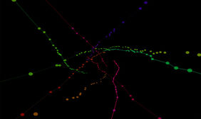 HTML5绘制3D线条延伸动画特效