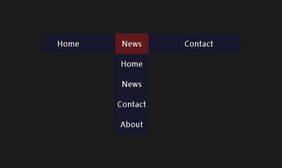 纯CSS3网站下拉导航菜单代码