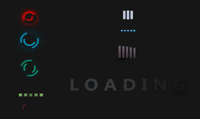 纯CSS3彩色Loading加载特效