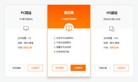 jQuery企业建站产品布局代码