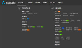 jQuery仿腾讯AI开发平台导航代码