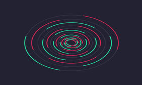 纯CSS3圆形线条旋涡动画特效