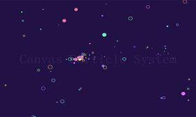 Canvas悬浮圆点衍生动画特效