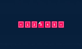 纯CSS3折角样式分页代码