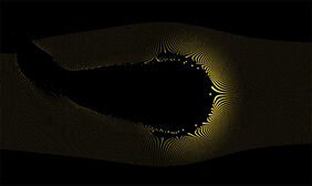 HTML5鼠标经过粒子散开动画特效