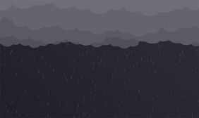 HTML5天空乌云密布下雨特效