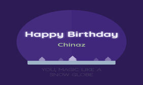 CSS3生日快乐雪花球动画特效