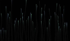 HTML5 Canvas线条向上游动特效