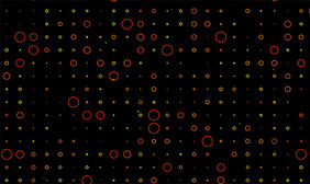 HTML5绘制彩色圆圈动画特效