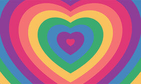 SVG彩色爱心圆圈动画特效